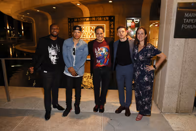 From left, Center Theatre Group Associate Artistic Director Tyrone Davis , cast membe Photo