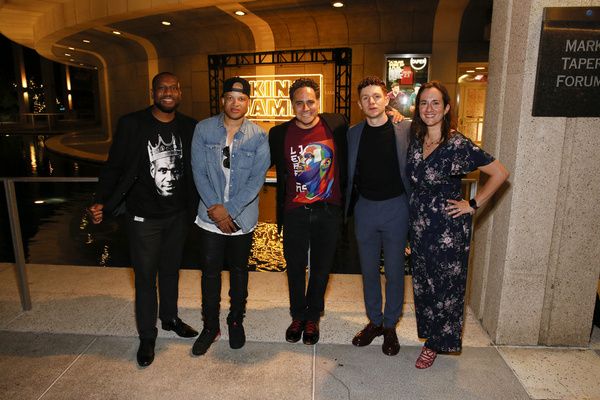 From left, Center Theatre Group Associate Artistic Director Tyrone Davis , cast membe Photo