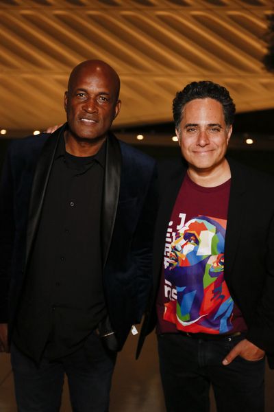  Kenny Leon and playwright Rajiv Joseph after the opening night performance of ?King  Photo