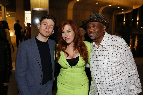 From left, cast member Chris Perfetti and actors Lisa Ann Walter and William Stanford Photo