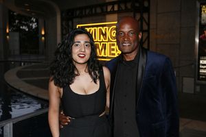 From left, associate director Sophia Nayar and director Kenny Leon arrive before the opening night performance of ?King James? at Center Theatre Group/Mark Taper Forum on June 8, 2022, in Los Angeles, @ BroadwayWorld From left, associate director Sophia Nayar and director Kenny Leon arrive before the Photo