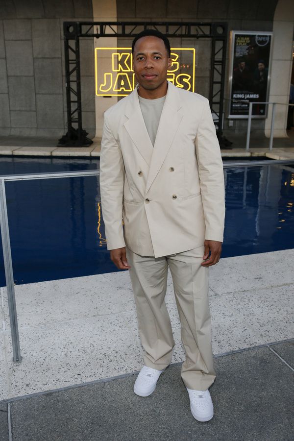 Company member Dante Alexander arrives before the opening night performance of ?King  Photo