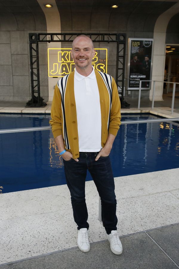 Actor Peter Paige arrives before the opening night performance of ?King James? at Cen Photo