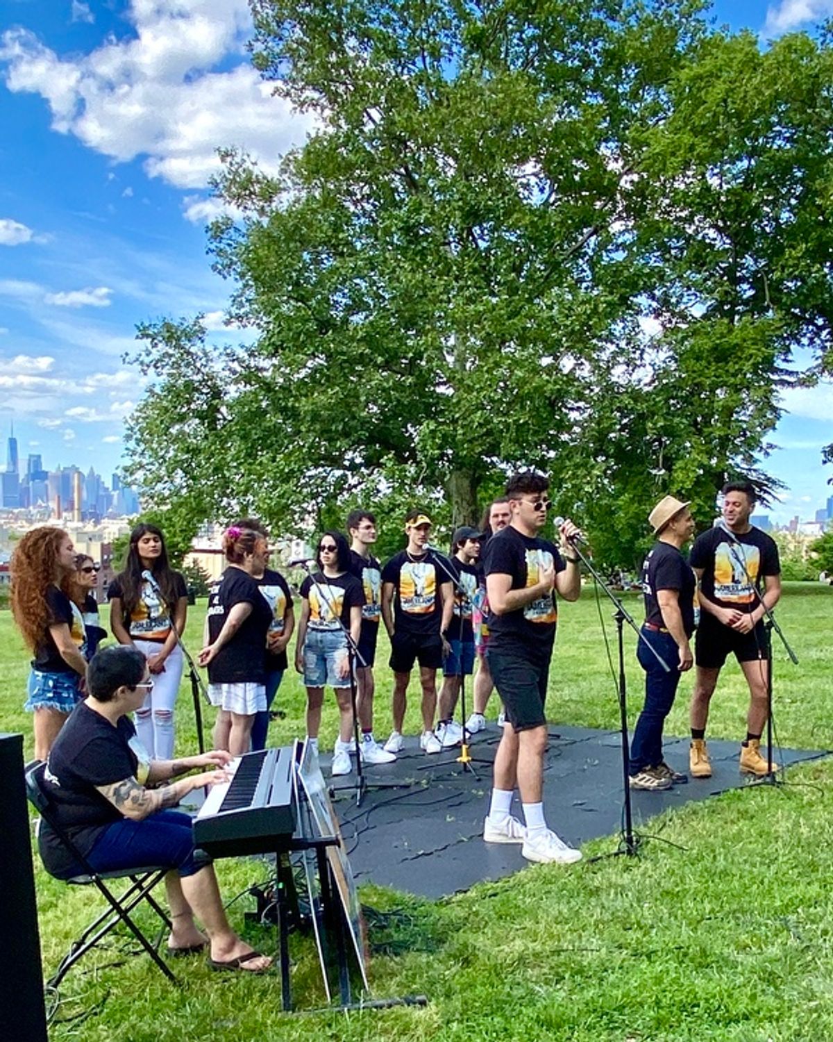 Company members at Photos: Inside ¡AMERICANO! the Musical in the Park, a Celebration of National Immigrant Heritage Month