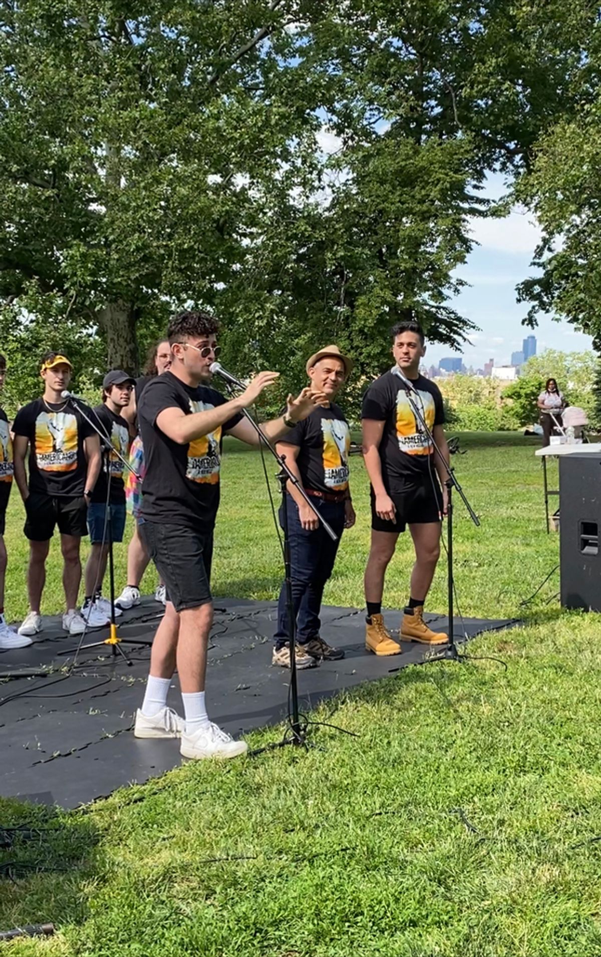 Company members at Photos: Inside ¡AMERICANO! the Musical in the Park, a Celebration of National Immigrant Heritage Month