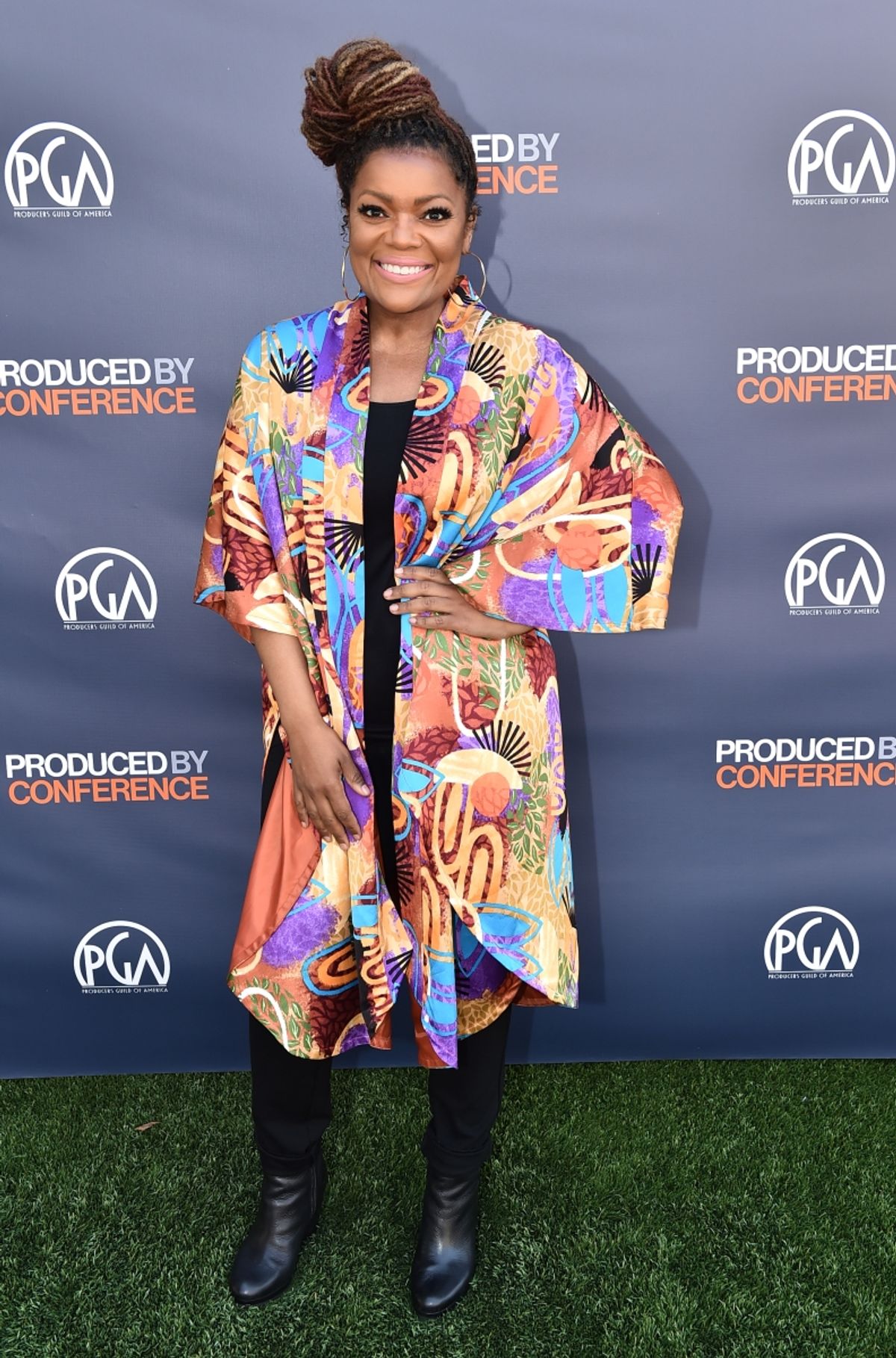 Yvette Nicole Brown attends the 13th Annual Produced By Conference on Saturday, June 11, 2022 at the FOX Studio Lot in Los Angeles, CA. (Photo by Jordan Strauss/Invision for Producers Guild of America/AP Images) at 