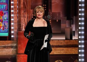 Patti LuPone from "Company" at THE 75TH ANNUAL TONY AWARDS, live from Radio City Music Hall in New York City, Sunday, June 12 on the CBS Television Network. Emmy Award winners Darren Criss and Julianne Hough co-host THE TONY AWARDS: ACT ONE, an hour of exclusive content streaming live only on Paramount+, followed by Academy Award winner and Tony Award nominee Ariana DeBose hosting THE 75TH ANNUAL TONY AWARDS. Photo: Mary Kouw/CBS ©2022 CBS Broadcasting, Inc. All Rights Reserved @ BroadwayWorld Patti LuPone from "Company" at THE 75TH ANNUAL TONY AWARDS, live from Radio City Musi Photo