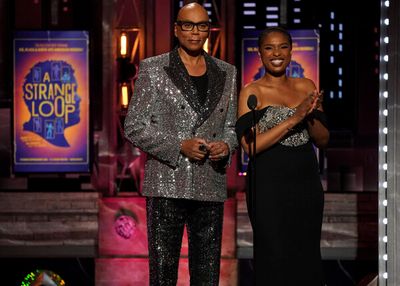RuPaul Charles and Jennifer Hudson at THE 75TH ANNUAL TONY AWARDS, live from Radio Ci Photo