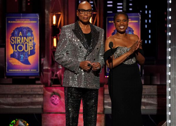 RuPaul Charles and Jennifer Hudson at THE 75TH ANNUAL TONY AWARDS, live from Radio Ci Photo