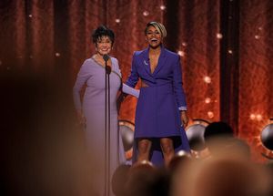 Chita Rivera and Ariana DeBose at THE 75TH ANNUAL TONY AWARDS, live from Radio City M Photo