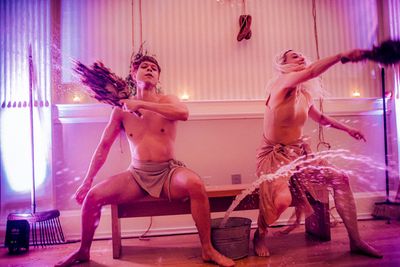 Dance number inspired by the Nordic sauna traditions, choreographed by Diina Tamm.  P Photo