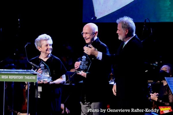 Artistic Honorees Linda Fisher and David Toser with Ciaran O'Reilly Photo