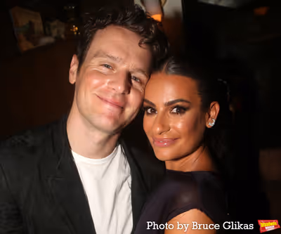 Jonathan Groff and Lea Michele  Photo