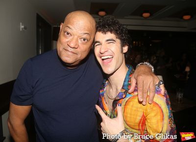 Laurence Fishburne and Darren Criss Photo