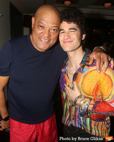 Laurence Fishburne and Darren Criss Photo