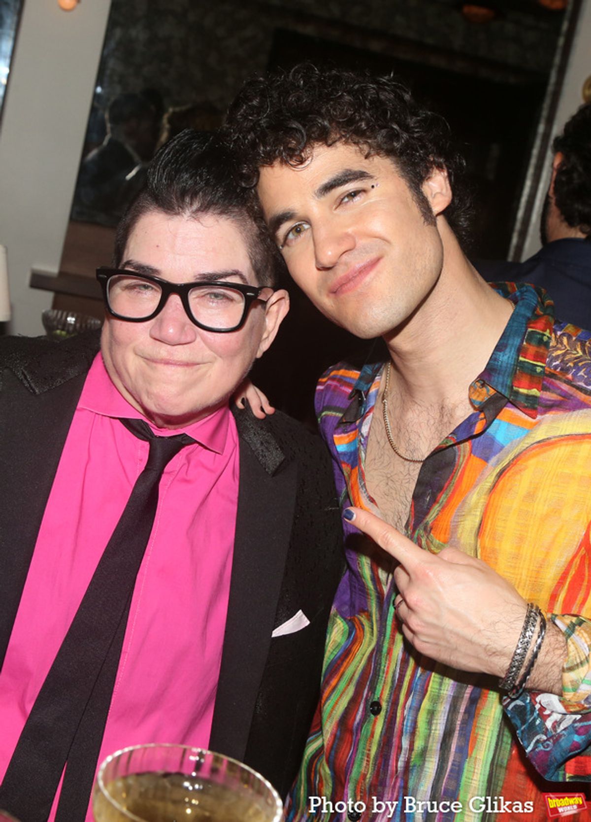 Lea DeLaria and Darren Criss at 