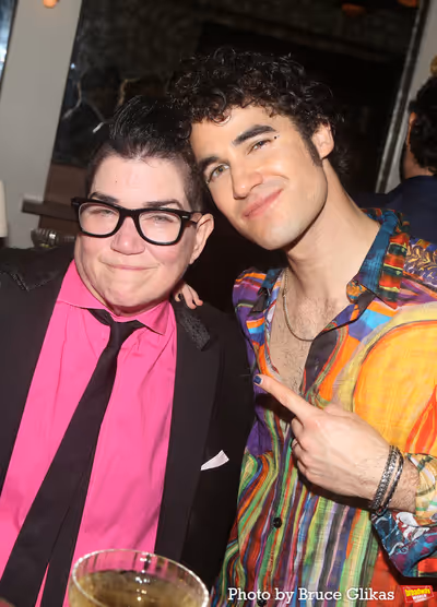 Lea DeLaria and Darren Criss Photo