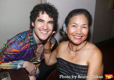 Darren Criss and mother Cerina Bru  Photo