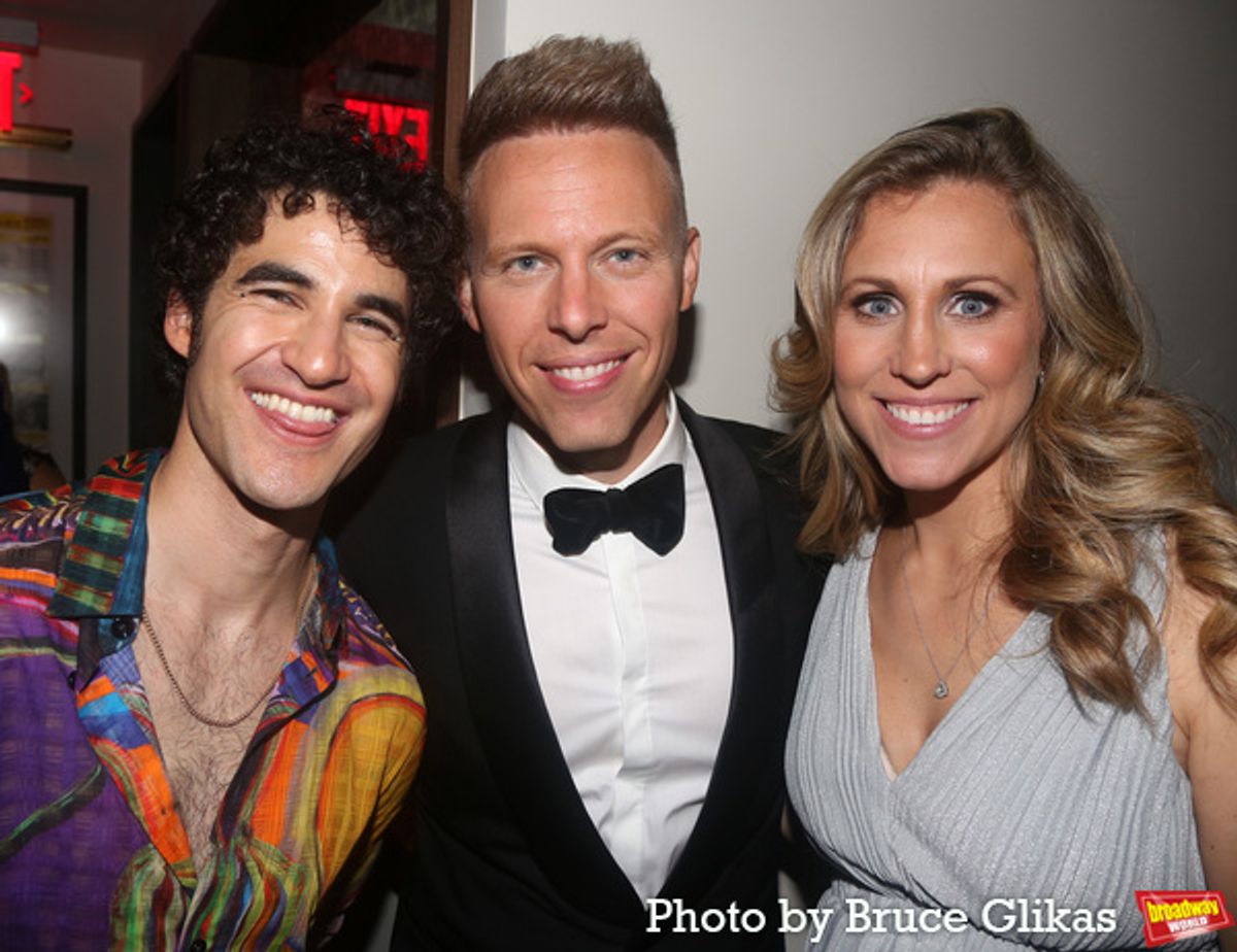 Darren Criss, Justin Paul and Asher Fogle Paul at 