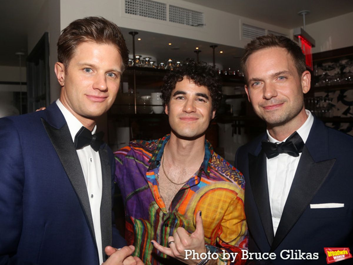 Michael Oberholtzer, Darren Criss and Patrick J. Adams  at 