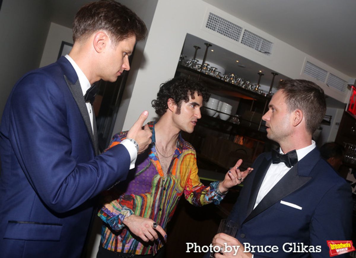 Michael Oberholtzer, Darren Criss and Patrick J. Adams  at 