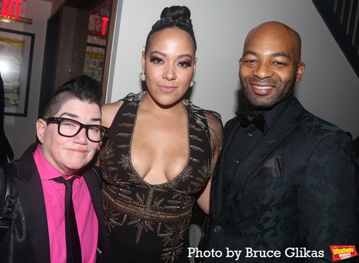 Lea DeLaria, Lilli Cooper and Brandon Victor Dixon at 