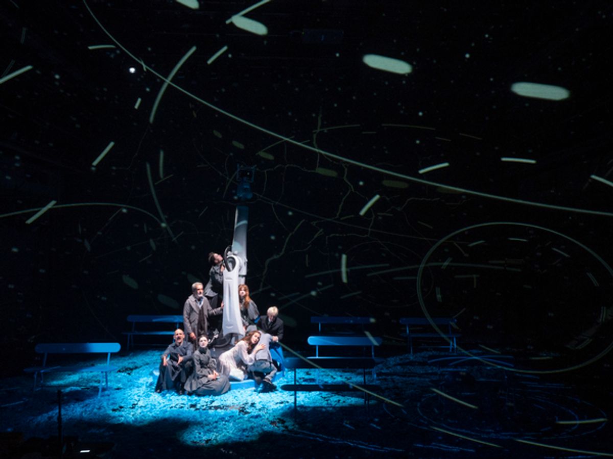 Darya Denisova, Nael Nacer, Mark Nelson, Jessica Hecht, Juliet Brett, Mikhail Baryshnikov, Nael Nacer, Elise Kibler, John McGinty in The Orchard.
Photo: Pavel Antonov

Darya Denisova, Nael Nacer, Mark Nelson, Jessica Hecht, Juliet Brett, Mikhail Baryshnikov, Nael Nacer, Elise Kibler, John McGinty at 