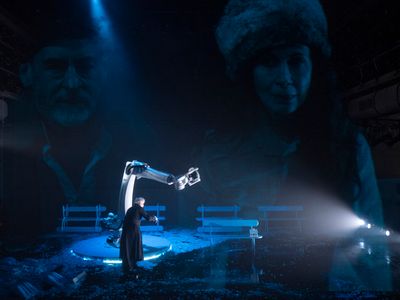 Mark Nelson, Jessica Hecht, Mikhail Baryshnikov Photo