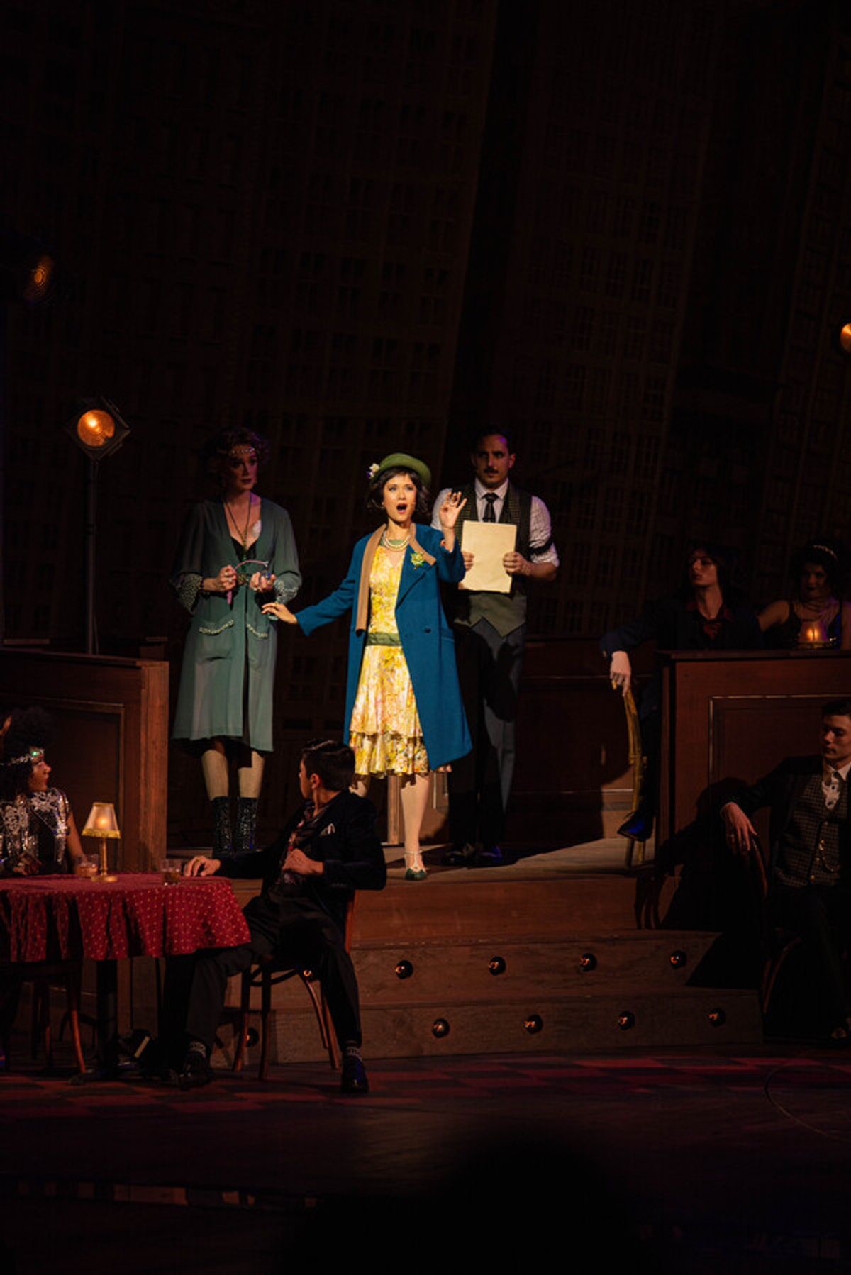 Ali Ewoldt and the cast at 