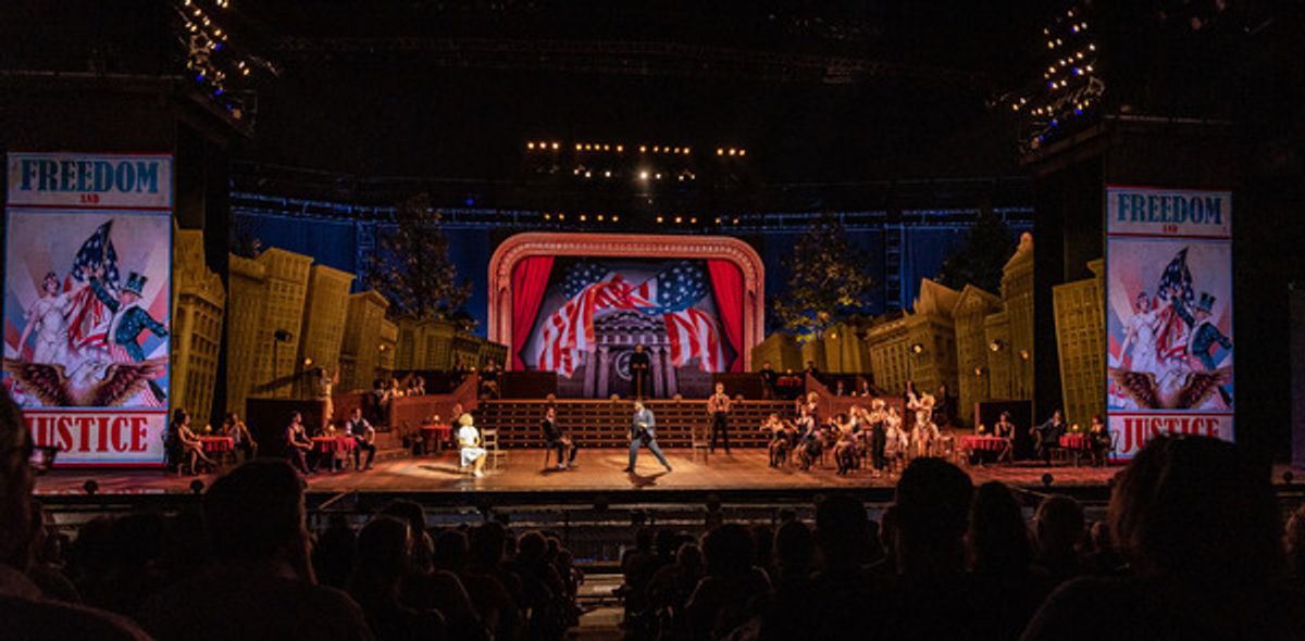 The cast at BWW Exclusive: First Look at J. Harrison Ghee, Emily Skinner, Ali Ewoldt & More in CHICAGO at The Muny