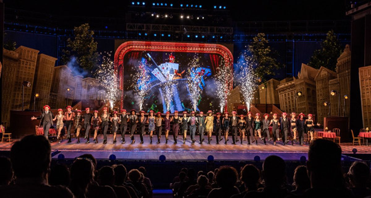 The cast at BWW Exclusive: First Look at J. Harrison Ghee, Emily Skinner, Ali Ewoldt & More in CHICAGO at The Muny