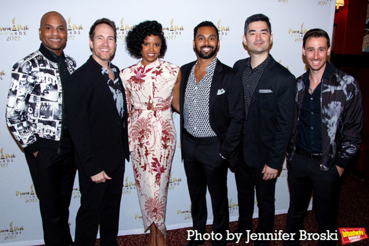 Darius Harper, Nick Cartell, Renee Elise Goldsberry, Jesse Nager, Kevin Scheuring, Anthony Festa at 
