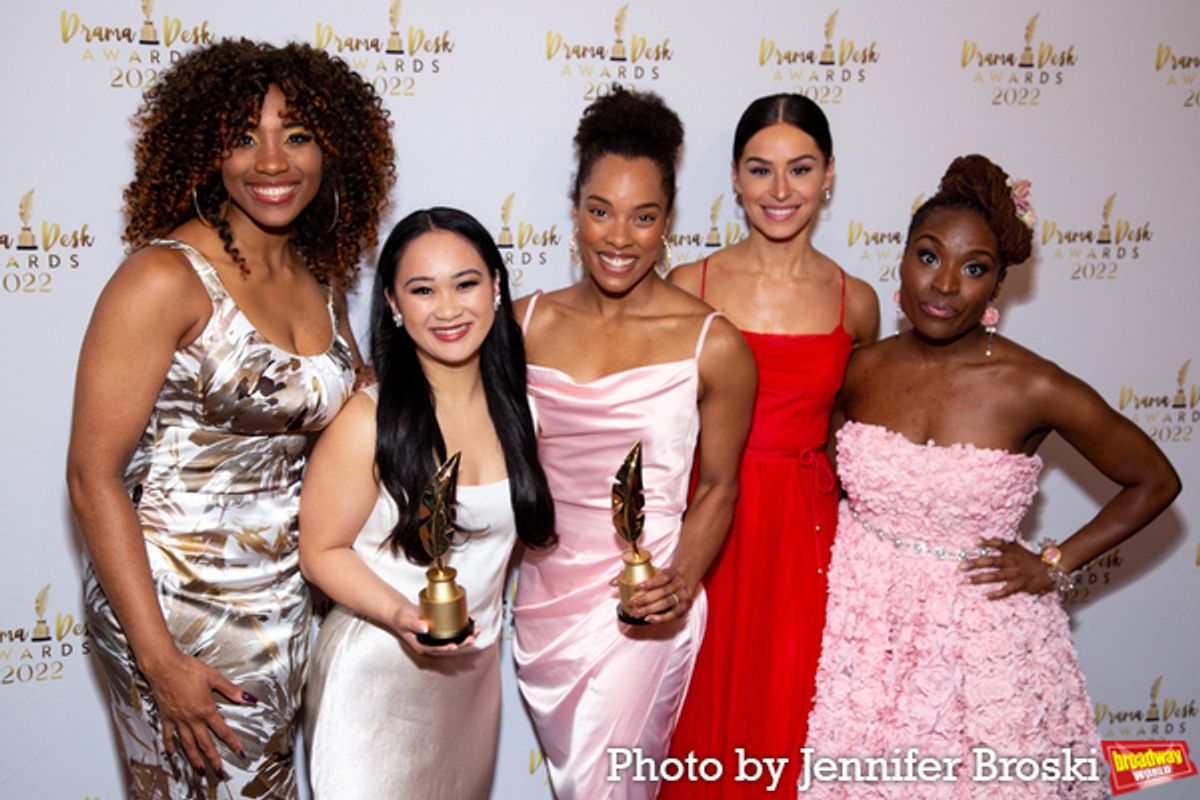 Adrianna Hicks, Andrea Macasaet, Anna Uzele, Samantha Pauly, Brittney Mack at 