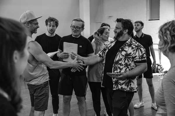 John Partridge, Nathan Amzi and the cast Photo