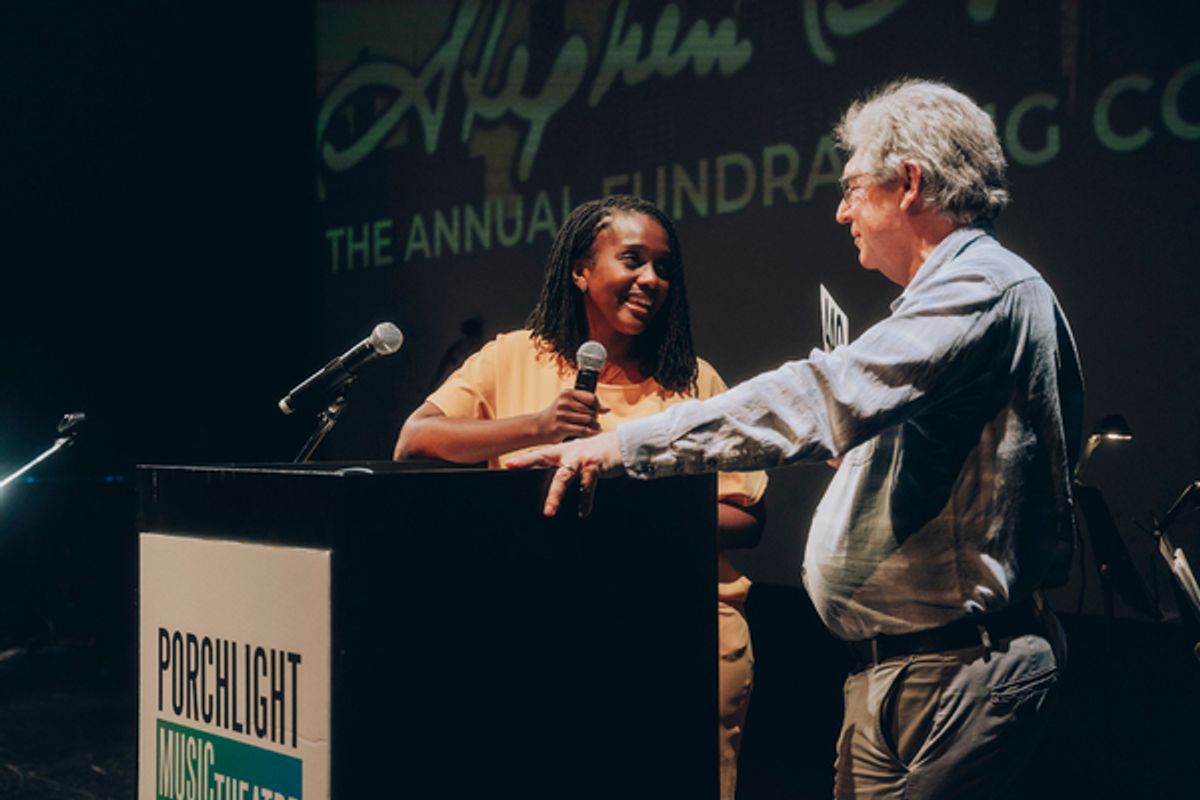 Porchlight Music Theatre Development Director Evin Marie Rayford and Board Member Jeremy Eden at Photos: Porchlight Music Theatre's CHICAGO SINGS STEPHEN SONDHEIM Breaks Previous Records
