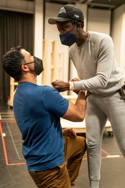 Sanjit De Silva and Danai Gurira  Photo
