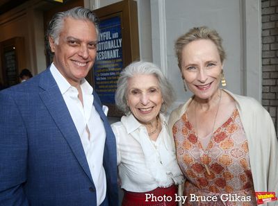 Robert Cuccioli, Pat Schoenfeld and Laila Robins  Photo