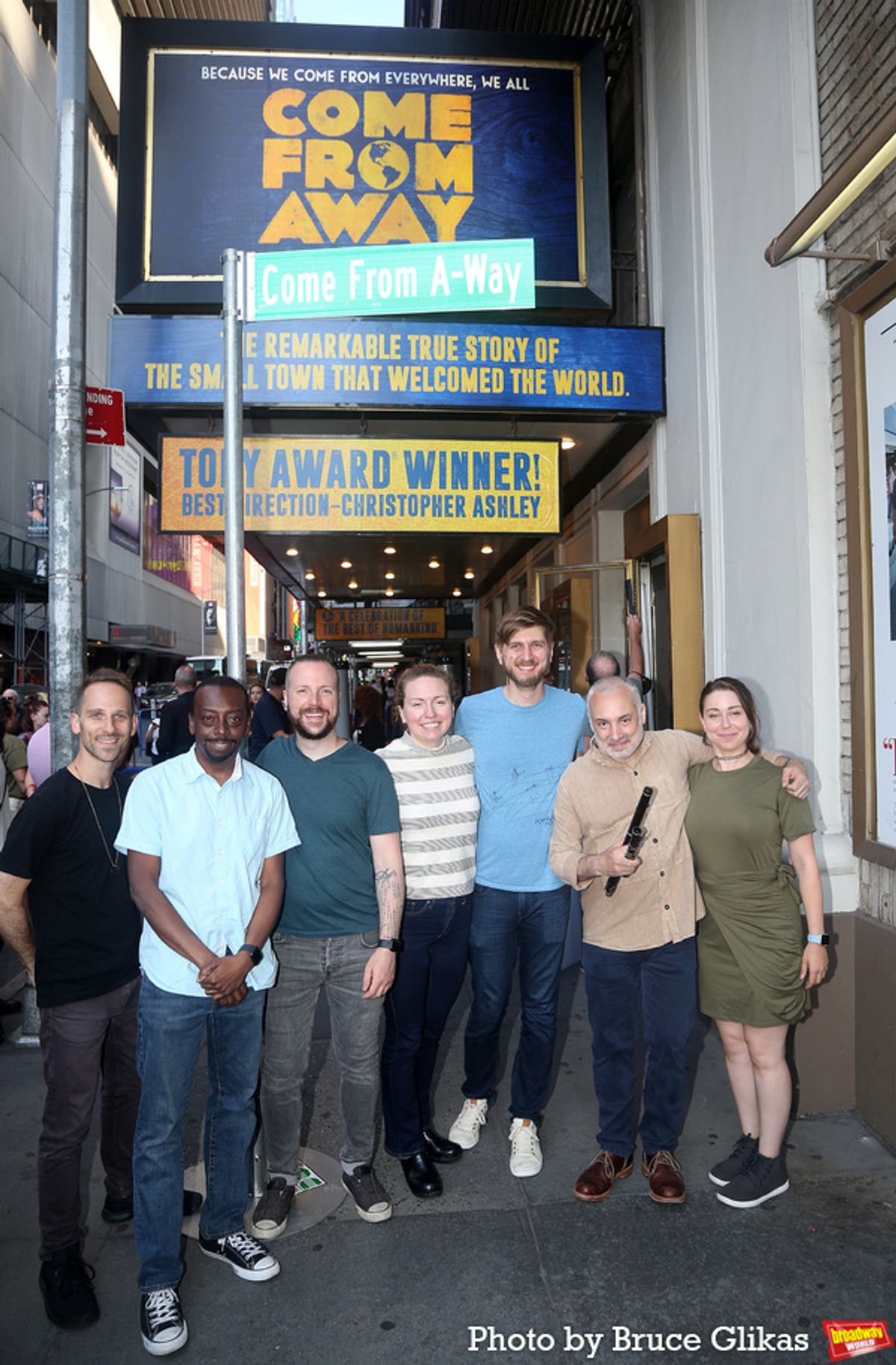 Members of the 'Come From Away' band at Photos: COME FROM AWAY Company Celebrates Becoming Longest Running Show in Schoenfeld Theatre History