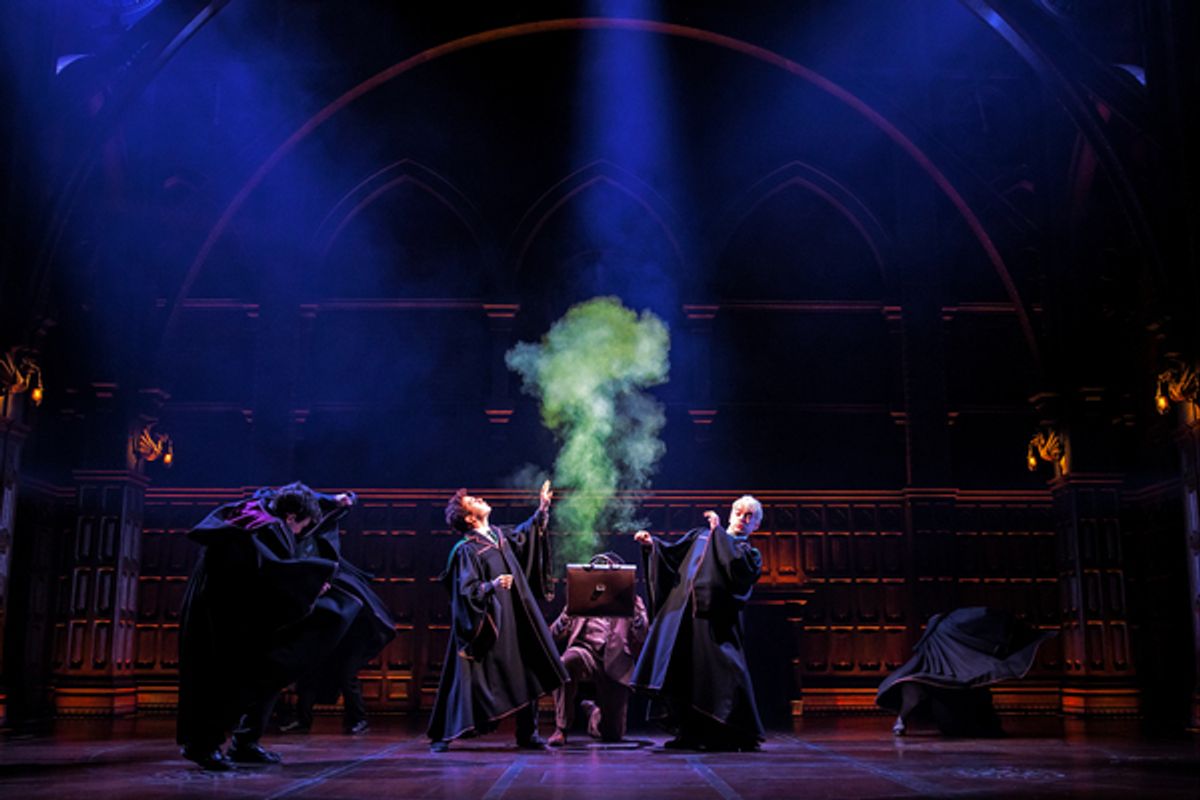 Luke Kimball as Albus Potter and Thomas Mitchell Barnet as Scorpius Malfoy, and company. at 