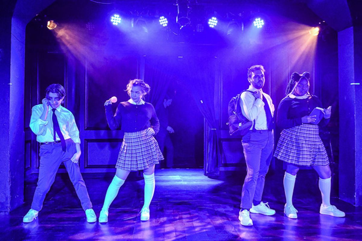 Jaxson Smith, TJ Tapp, Justin Grey McPike and Niki-Charisse Franco at Photos: First Look at CRUEL INTENTIONS: The '90s Musical at The Chopin Theatre