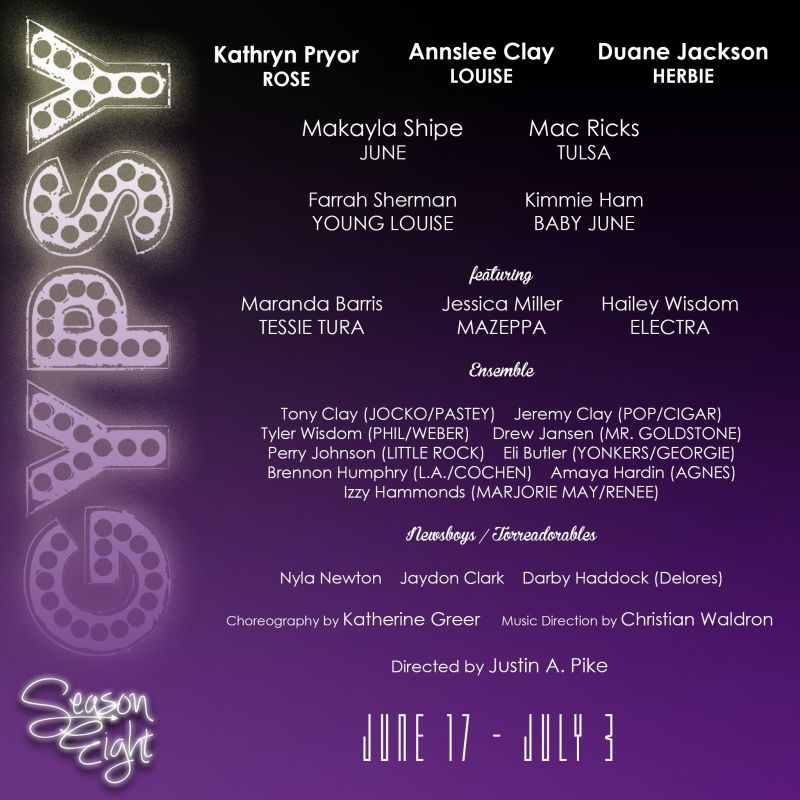 Review: GYPSY at The Studio Theatre brings burlesque to central Arkansas Review: GYPSY at The Studio Theatre brings burlesque to central Arkansas Image