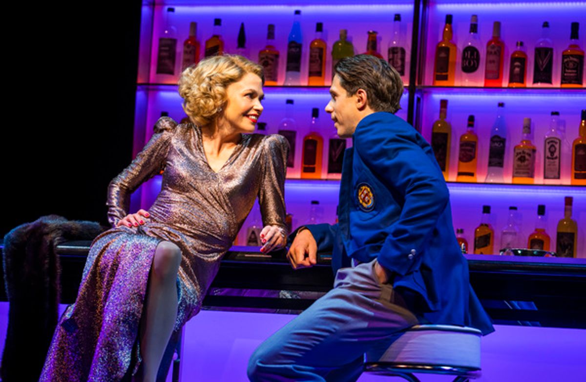 A scene from Anything Goes by Cole Porter @ Barbican Theatre. Directed and Choreographed by Kathleen Marshall.
(Opening 23-07-2021)
©Tristram Kenton 07-21
(3 Raveley Street, LONDON NW5 2HX TEL 0207 267 5550  Mob 07973 617 355)email: tristram@tristramkenton.com at 