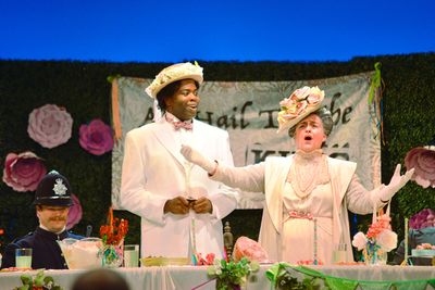 Lady Billows (Ann Toomey) celebrated the crowning of the reluctant May King Albert He Photo