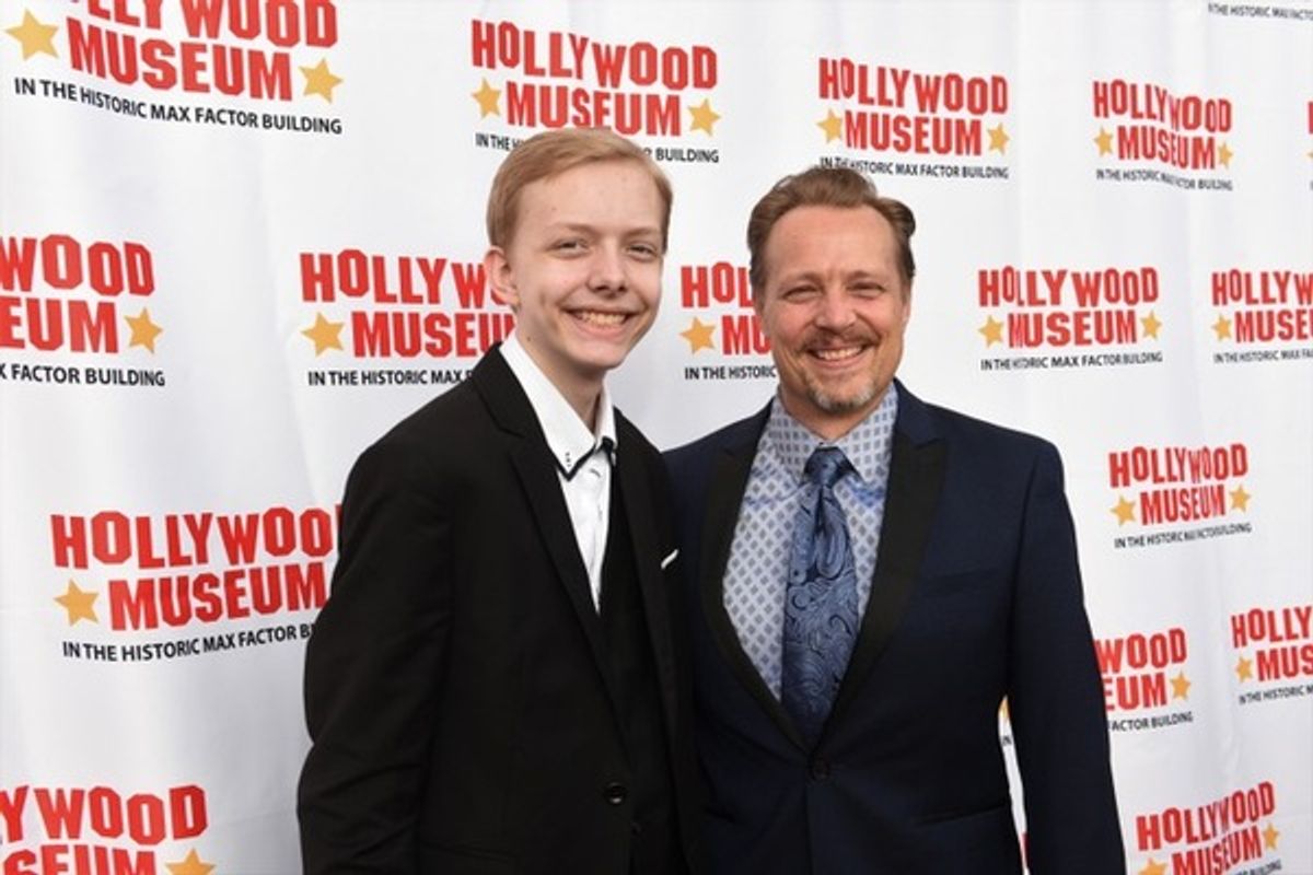 Christian Ganiere, James Ganiere at Photos: The Hollywood Museum Honors Fran Drescher, Michael Feinstein & Geri Jewell At The Launch Of The 2022 REAL TO REEL Exhibit