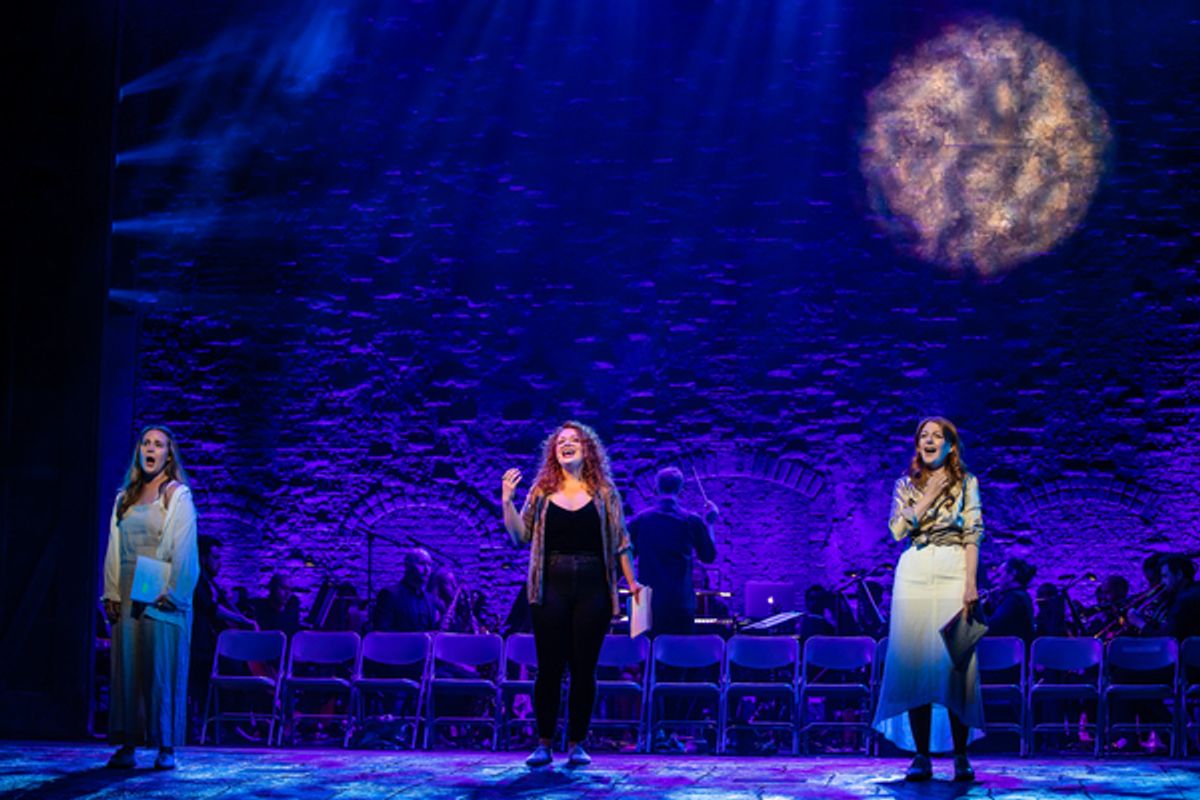 Natasha J. Barnes, Carrie Hope Fletcher, Laura Pitt-Pulford at 