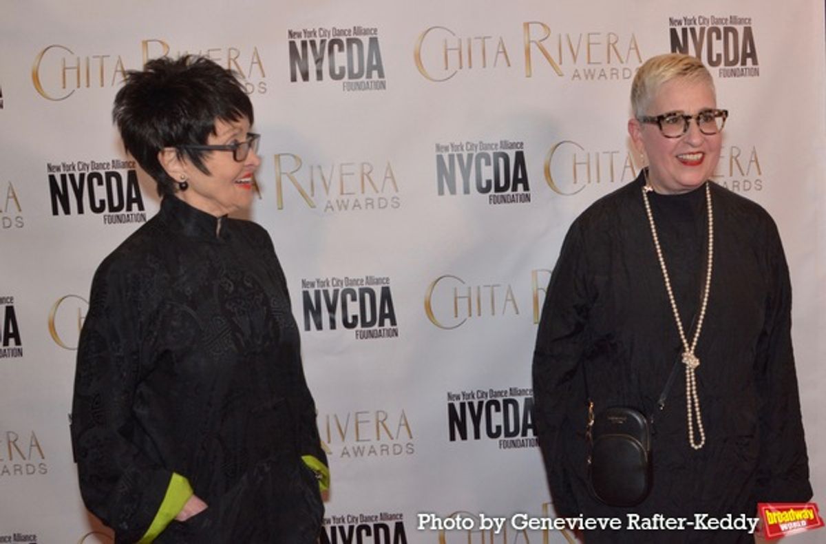 Chita Rivera and Marcia Milgrom Dodge at 
