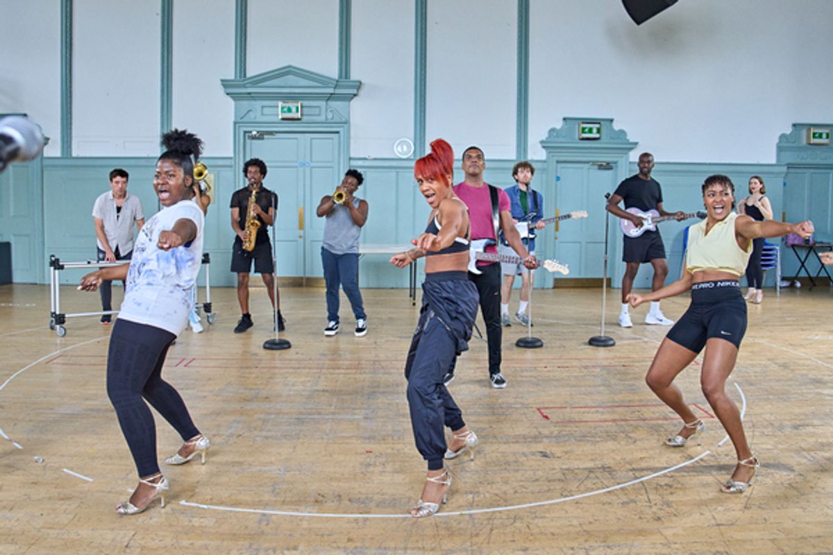 Charis Alexandra, Elesha Paul Moses and Marie Finlayson at Photos: Go Inside Rehearsals With the New London Cast of TINA – THE TINA TURNER MUSICAL