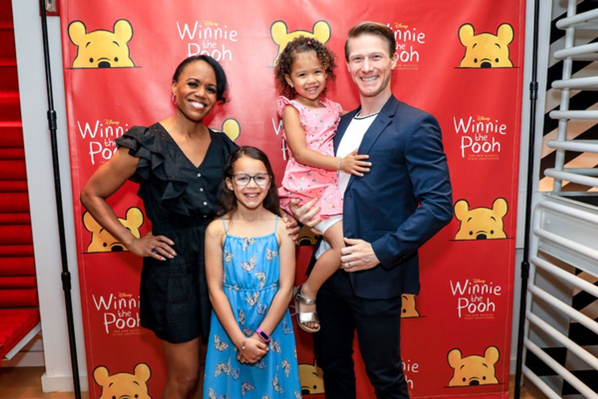 Nikki Renée Daniels with husband Jeff Kready and children Lena and Louise  at 