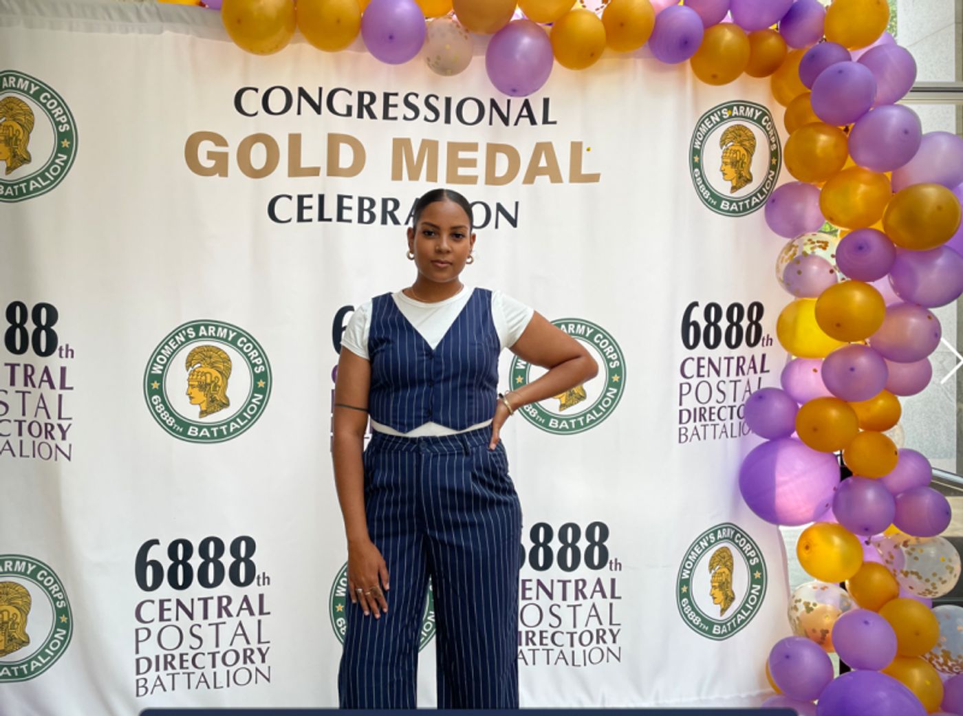 Photos: Blair Underwood & SIX TRIPLE EIGHT Team Celebrate The 6888th Central Postal Battalion Congressional Gold Medals  Image