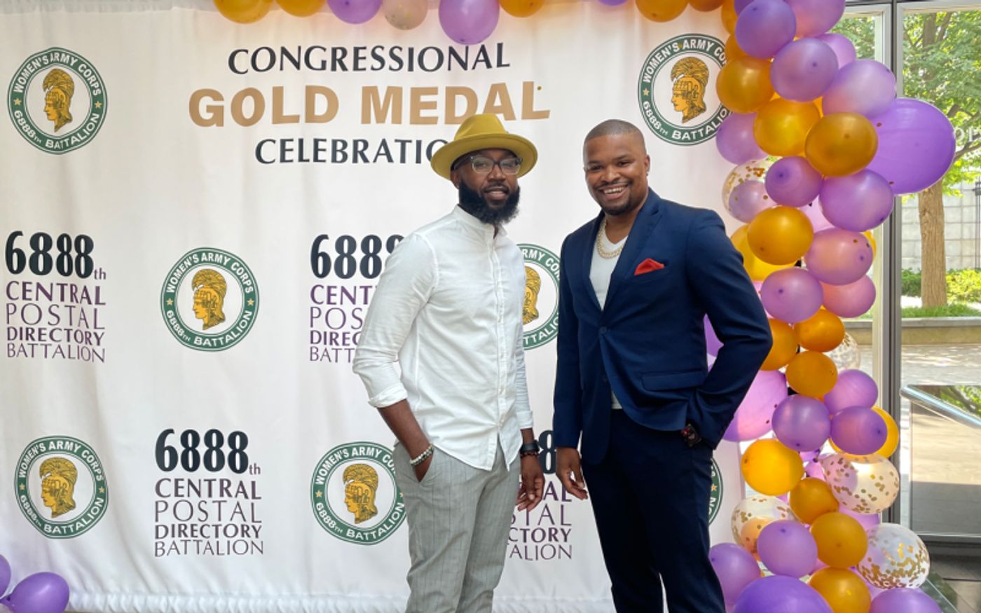 Photos: Blair Underwood & SIX TRIPLE EIGHT Team Celebrate The 6888th Central Postal Battalion Congressional Gold Medals  Image
